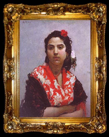 framed    Raimundo de Madrazo y  Garreta A Gypsy, ta009-2
